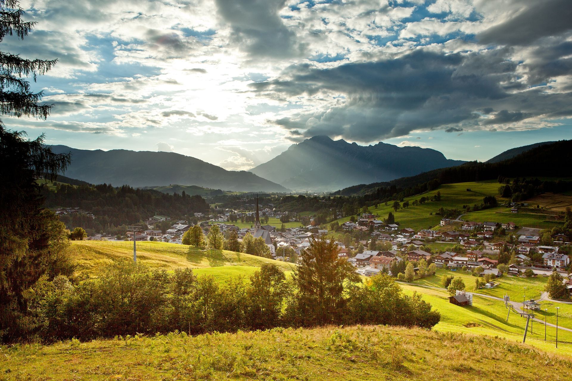 Maria Alm Landschaftsbild in der Region Hochkönig